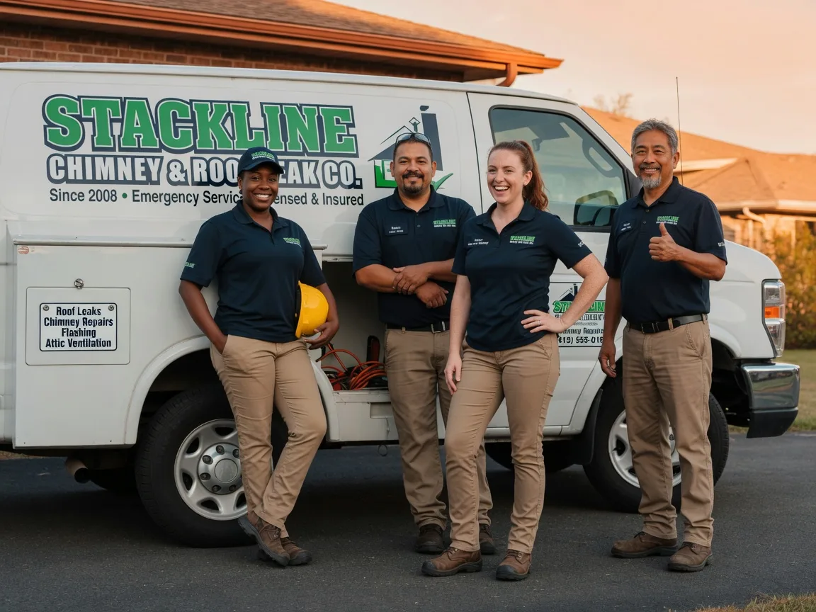 Chimney flashing repair company in Pointblank, TX